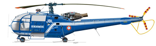 Alouette III de la Gendarmerie Nationale