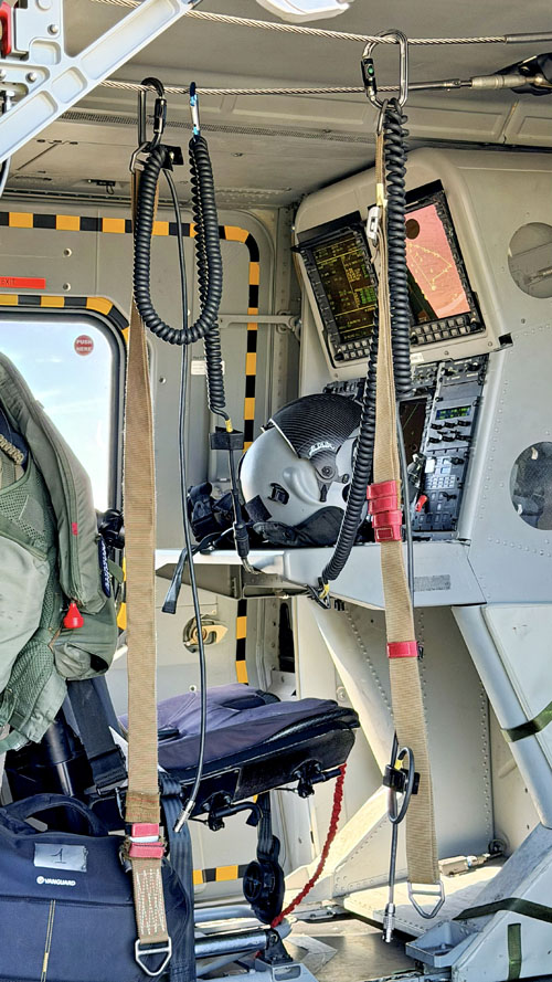 Console radar à bord de l’un des deux NH90 Caïman Marine