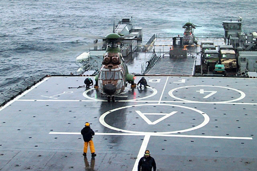 Mise en place des cales