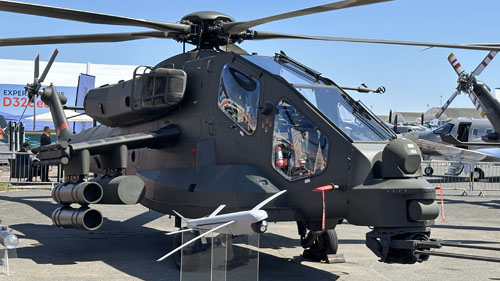 Hélicoptère d'attaque AW249 du constructeur LEONARDO (AGUSTA WESTLAND)
