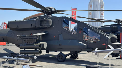Hélicoptère d'attaque AW249 du constructeur LEONARDO (AGUSTA WESTLAND)