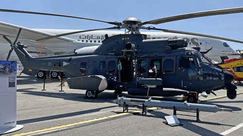 Hélicoptère de transport H225M de l'Armée de Bulgarie