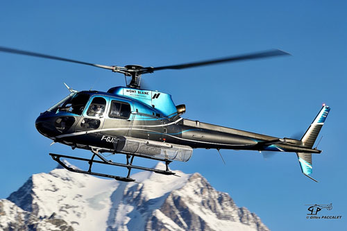 Hélicoptère AS350 Ecureuil B2 F-GJRP Mont Blanc Hélicoptères