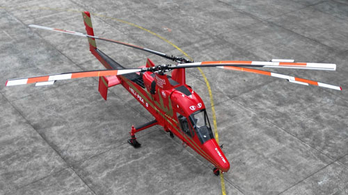 Hélicoptère K1200 KMAX HB-ZOR d'HELIPEAKS, Suisse