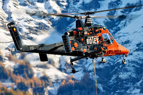 Hélicoptère K1200 KMAX HB-XKF de ROTEX Helicopter, Suisse