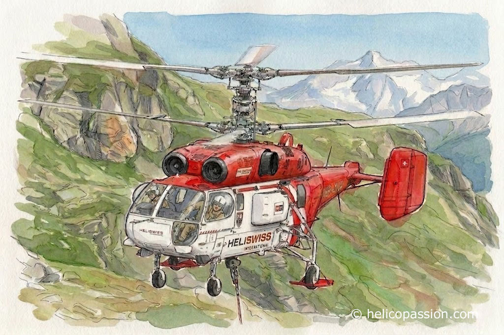 Hélicoptère KA32 HB-XKA d'Heliswiss International