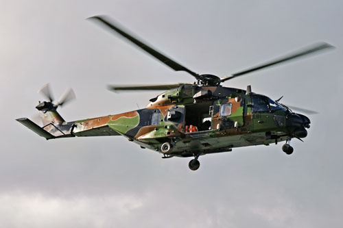 Décollage de l'hélicoptère NH90 EBI