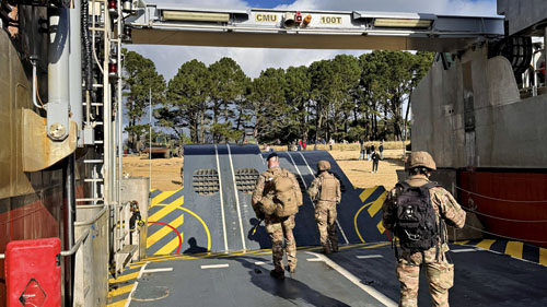 A l'intérieur de l'EDAR, la rampe d'accès se replie