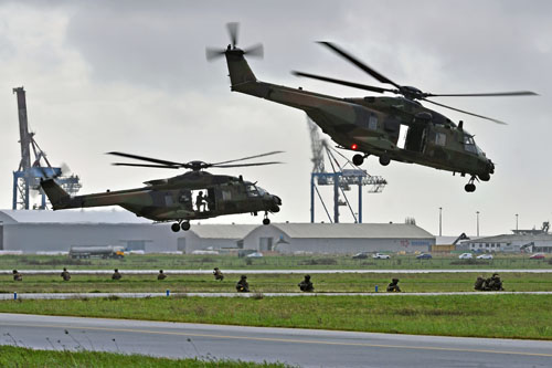 Redécollage des hélicoptère NH90