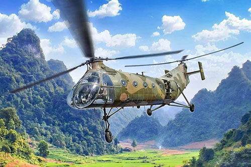 Hélicoptère H21C Shawnee Flying Banana