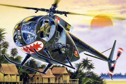 Hélicoptère OH6 Cayuse de l'US Army, Guerre du Vietnam