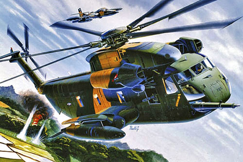 Hélicoptère HH53 Super Jolly Green Giant de l'US Air Force, Guerre du Vietnam