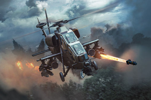 Hélicoptère AW129 Mangusta italien