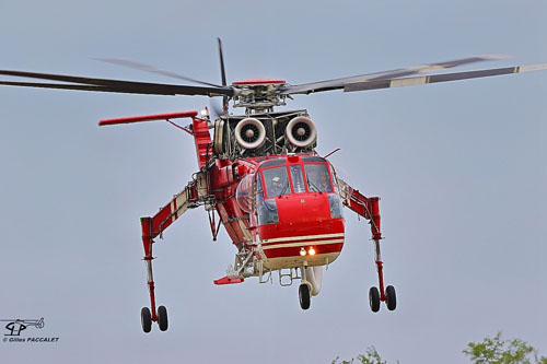 Hélicoptère S-64 Air Crane I-CFAN Cochise des pompiers italiens (Vigili del Fuoco)