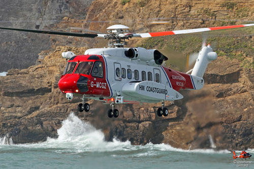 Hélicoptère S92 des Gardes-Côtes du Royaume-Uni (Her Majesty's Coastguard)