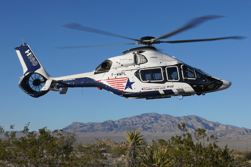 Prototype n°2 du H160 avec sa livrée spéciale "North American Démo Tour 2018"