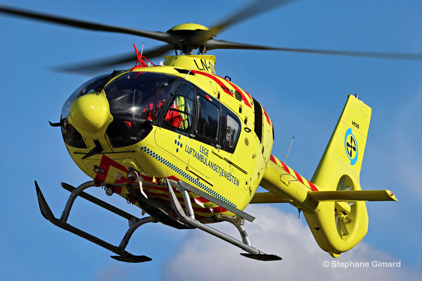 Hélicoptère H135 LN-OUJ Norsk Luftambulanse Norway Norvège