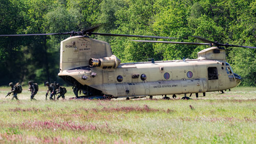 Hélicoptère CH47 Chinook US Army