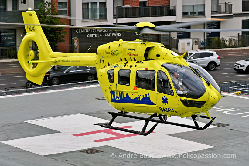 Hélicoptère H145 F-HLAX du SAMU Ile de France