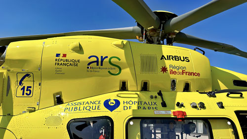 Hélicoptère H145 F-HLAX du SAMU Ile de France