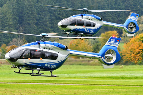 Arrivées des hélicoptères à Füssen