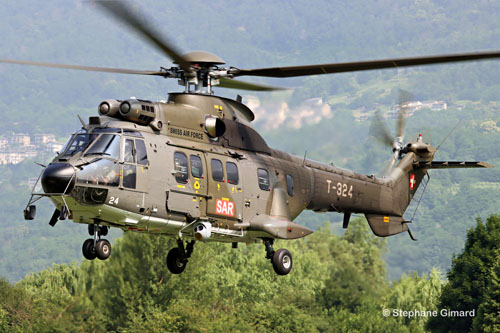 Hélicoptère AS332 SuperPuma Swiss Air Force T-324
