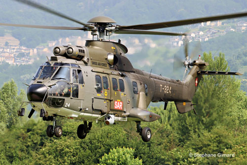 Hélicoptère AS332 SuperPuma Swiss Air Force T-324