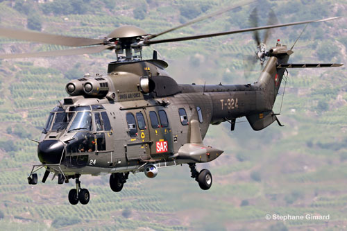 Hélicoptère AS332 SuperPuma Swiss Air Force T-324