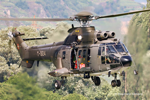 Hélicoptère AS332 SuperPuma Swiss Air Force T-324