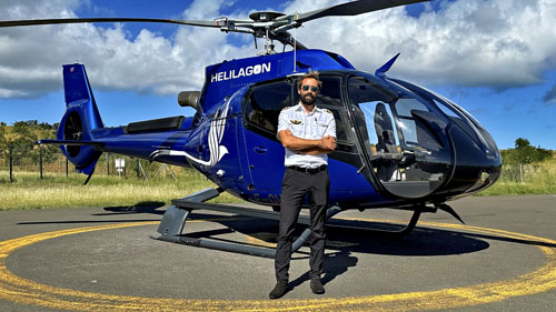 Sur la base HELILAGON à l'Eperon