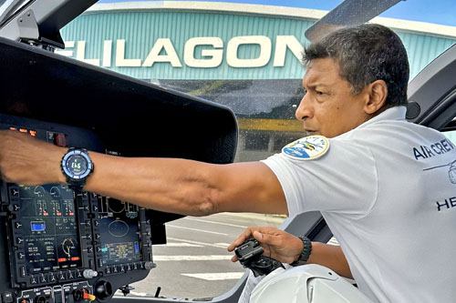 Patrick DAMBREVILLE, pilote hélicoptère H135 F-OHSG, HeliSMUR 974, SAMU 974, HELILAGON