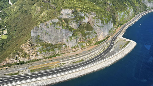 Survol de la nouvelle route du Littotal