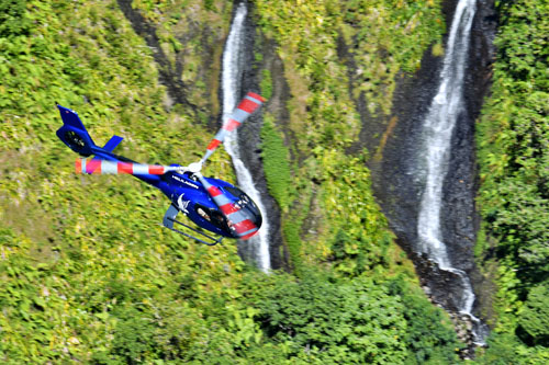Air to Air au-dessus du Trou de Fer, sur l'île de La Réunion