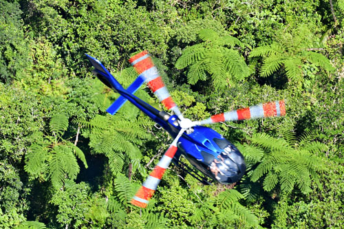 Air to Air au-dessus du Trou de Fer, sur l'île de La Réunion