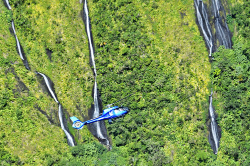Air to Air au-dessus du Trou de Fer, sur l'île de La Réunion