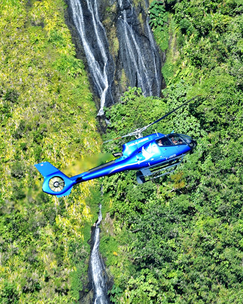 Air to Air au-dessus du Trou de Fer, sur l'île de La Réunion