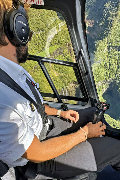 Survol du Trou de Fer, sur l'île de La Réunion