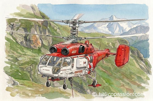 Hélicoptère KA32 HB-XKA d'Heliswiss International