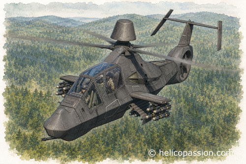 RAH66 Comanche avec armement déployé