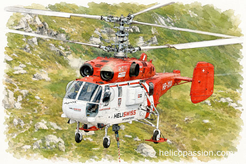 Hélicoptère KA32 HB-XKA d'Heliswiss International