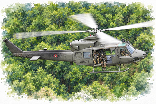 Hélicoptère AB412 Grifone Italie