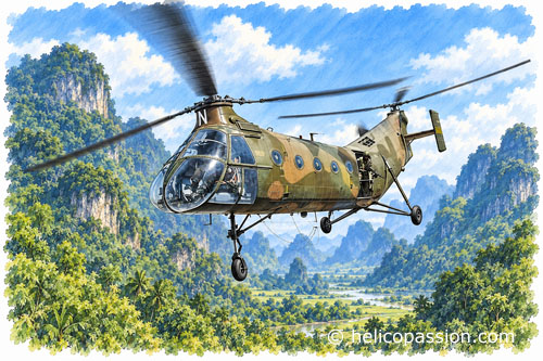 Hélicoptère Piasecki Vertol H21 Banane volante