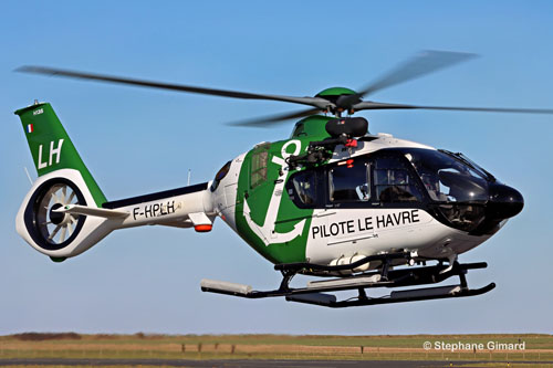 Hélicoptère H135 F-HPLH du pilotage maritime du Port du Havre