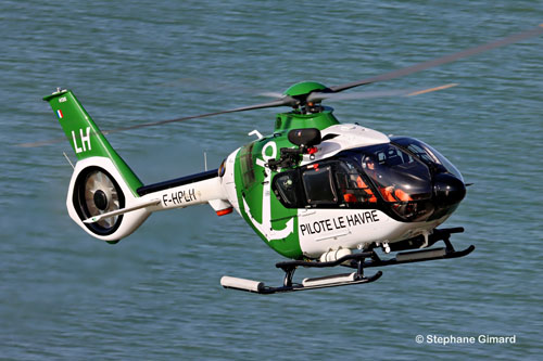 Hélicoptère H135 F-HPLH du pilotage maritime du Port du Havre