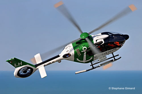 Hélicoptère H135 F-HPLH du pilotage maritime du Port du Havre