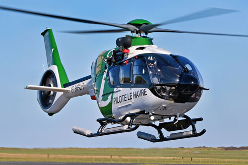 Hélicoptère H135 F-HPLH du pilotage maritime du Port du Havre