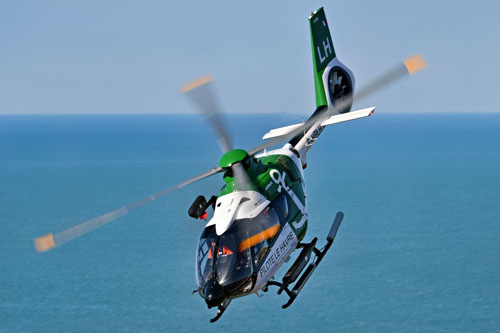 Hélicoptère H135 F-HPLH du pilotage maritime du Port du Havre
