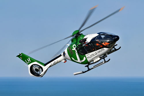 Hélicoptère H135 F-HPLH du pilotage maritime du Port du Havre