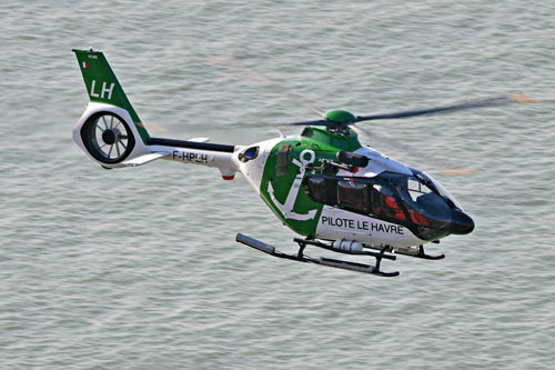 Hélicoptère H135 F-HPLH du pilotage maritime du Port du Havre