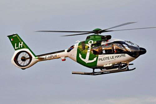 Hélicoptère H135 F-HPLH du pilotage maritime du Port du Havre